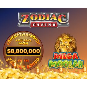 Zodiac Casino – nyeremény 8,8 millió dollár