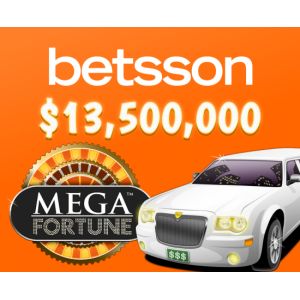 Betsson Casino – nyeremény 13,5 millió dollár