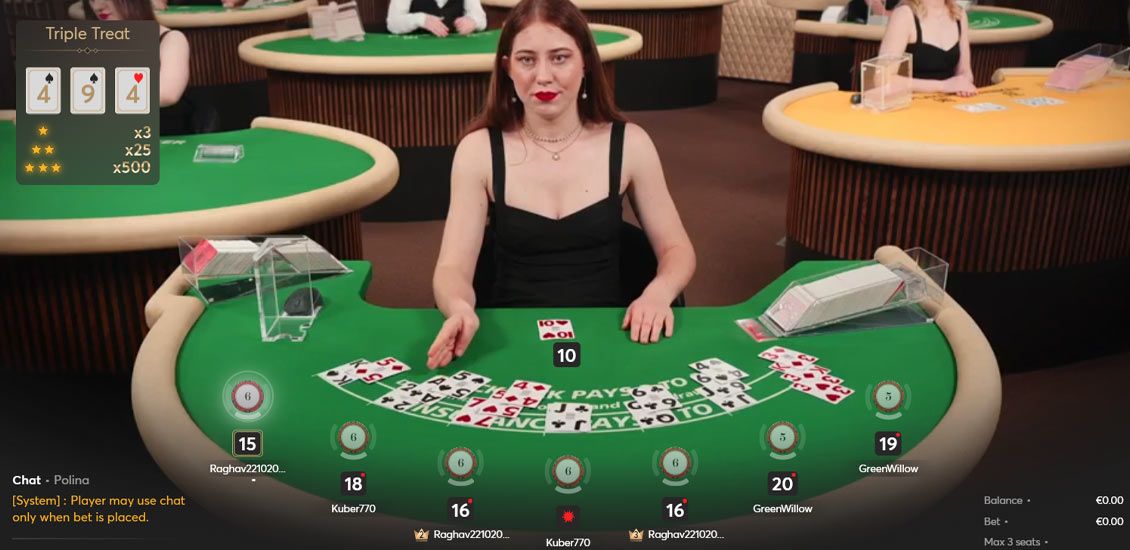 Roby Casino Élő Blackjack