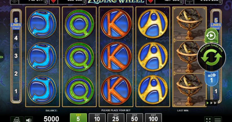 Játssz a A Zodiac Wheel online nyerőgép az EGT Interactive-tól slottal most ingyen! | Kaszinok Online