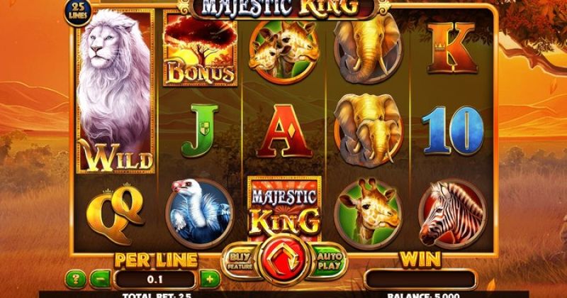 Játssz a A Spinomenal Majestic King online nyerőgépe slottal most ingyen! | Kaszinok Online
