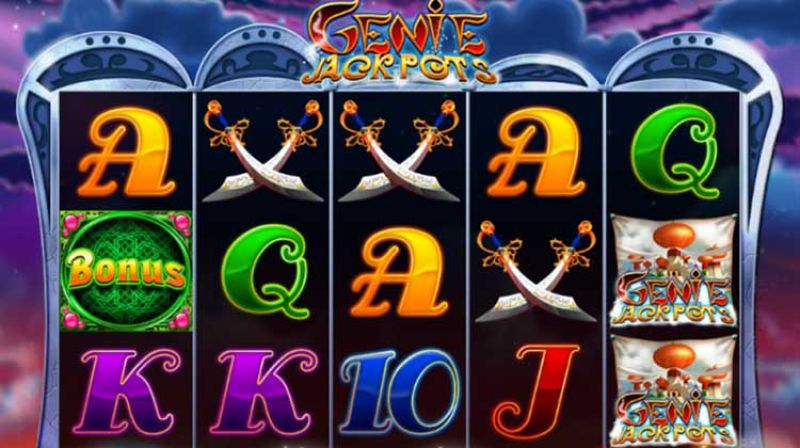 Genie Jackpots screen